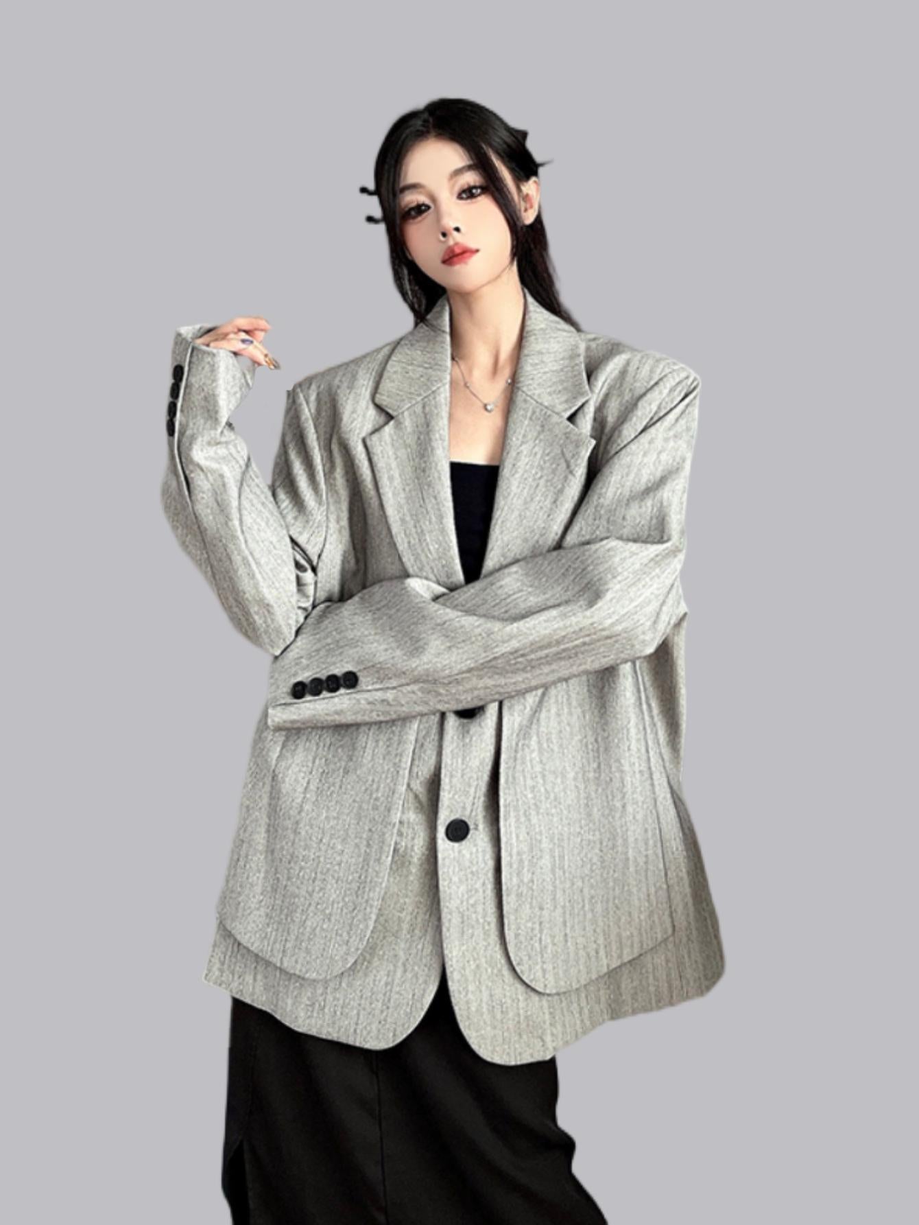 High-End Fake Two-Piece Blazer for Women