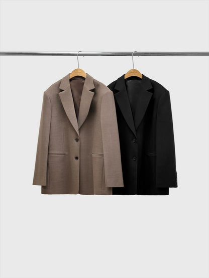 Commuter minimalist pocketed elegant suit