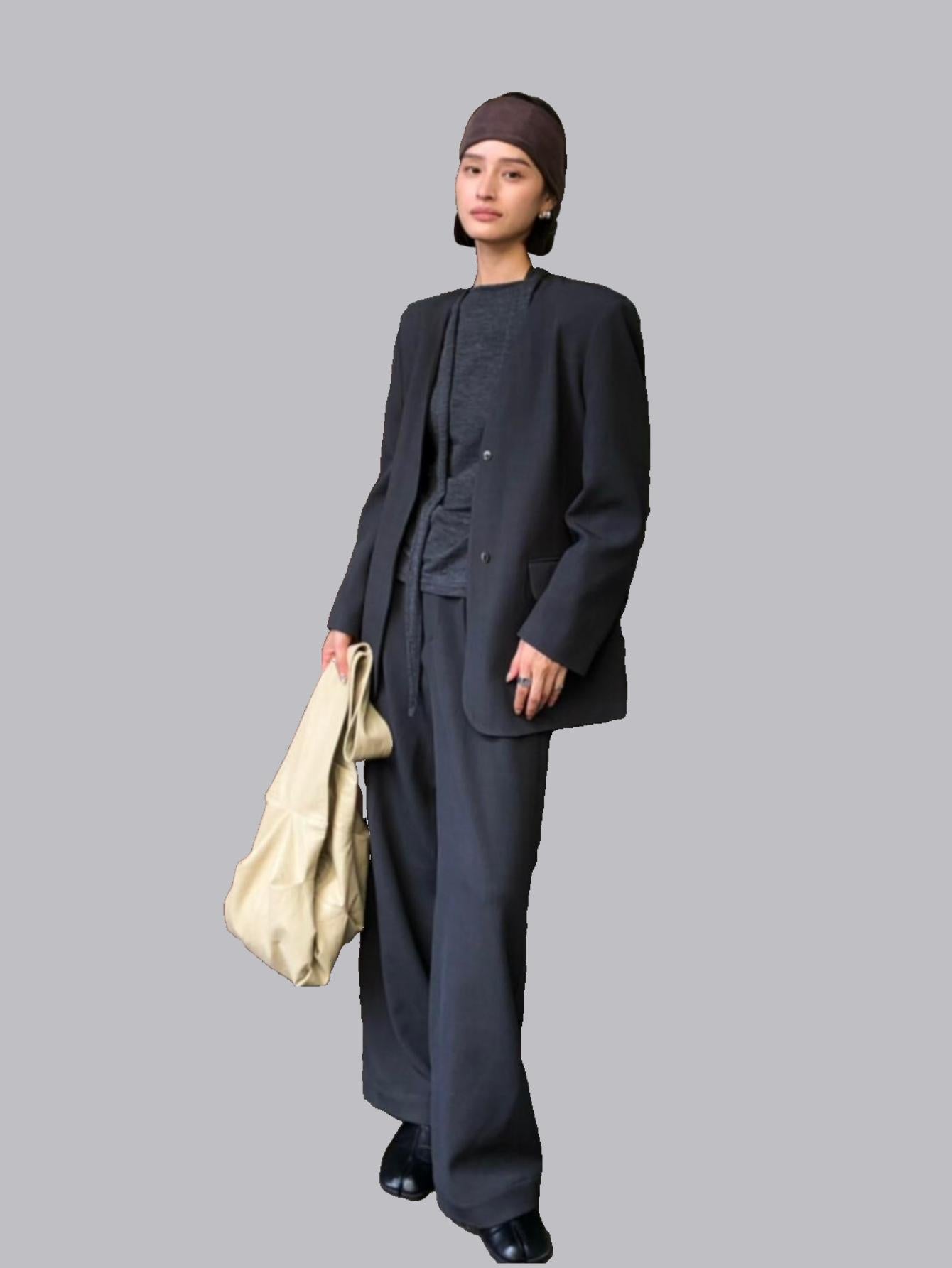 Commuter-quality pleated fashionable niche dress pants