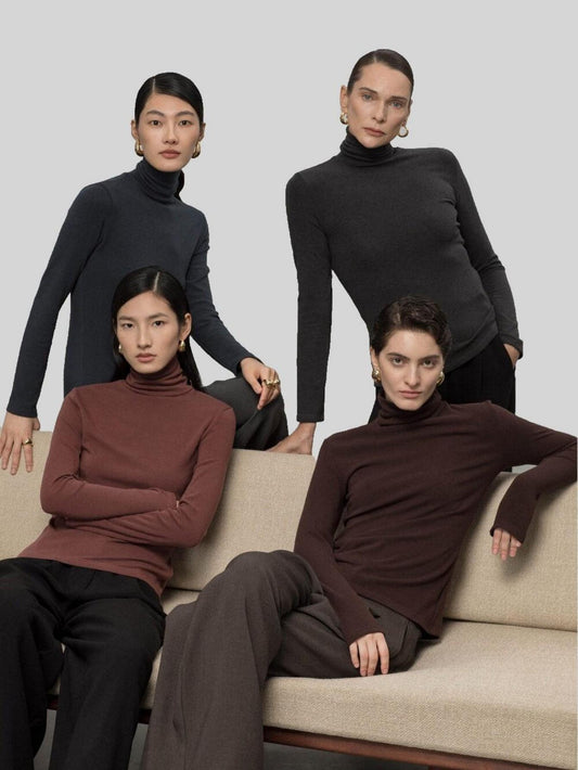 Turtleneck Slim-Fit Sweater | Eliraya Essential for Fall/Winter