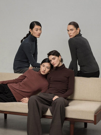 Turtleneck Slim-Fit Sweater | Eliraya Essential for Fall/Winter