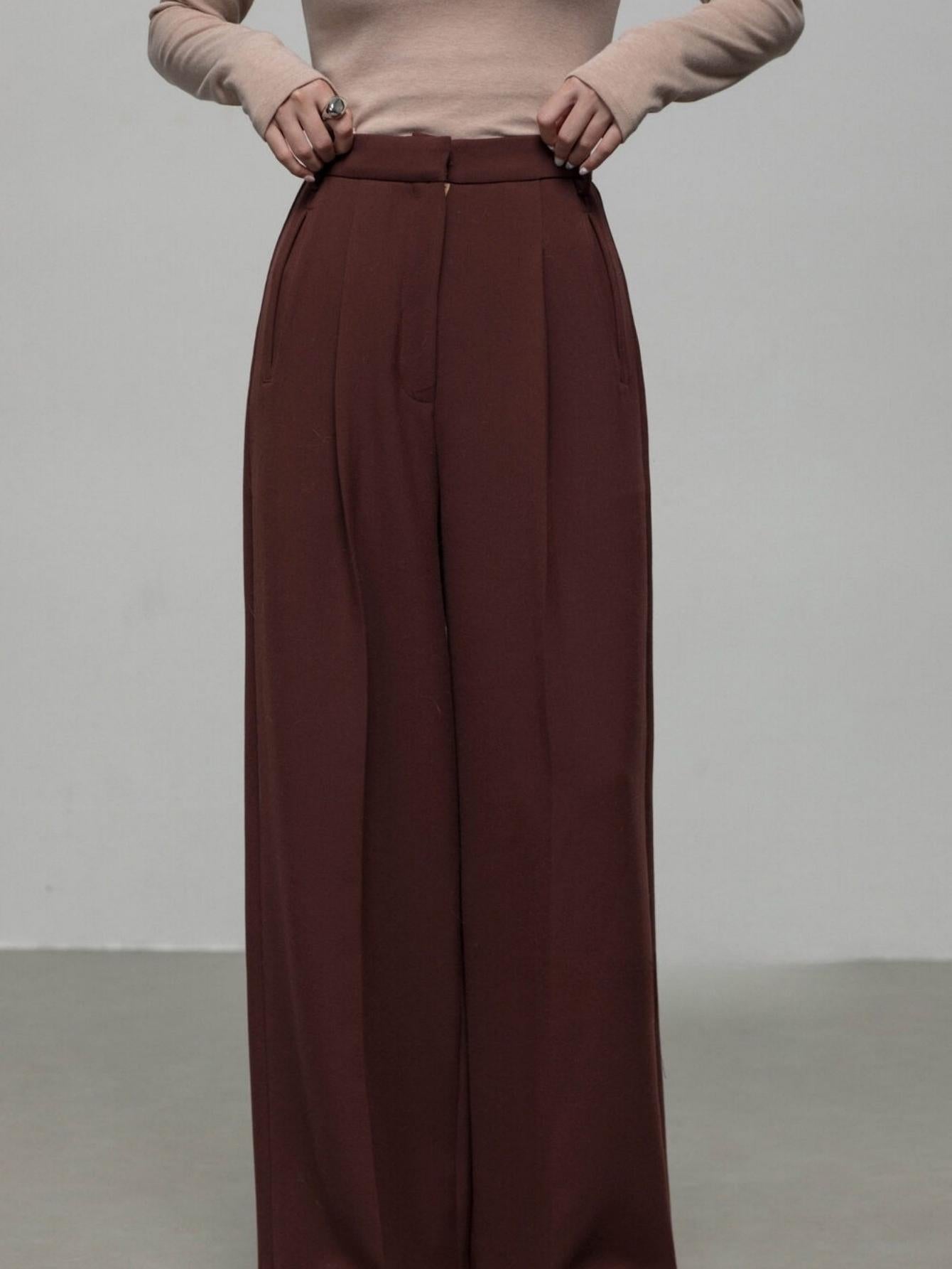 High-Waisted Wide-Leg Casual Pants | Eliraya Perfect for Work and Play