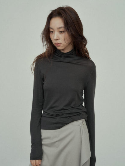 Slim-Fit High Neck Thermal Top