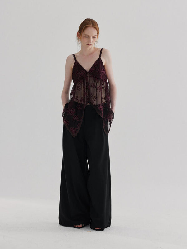 Linen Wide-Leg Pants Women Spring
