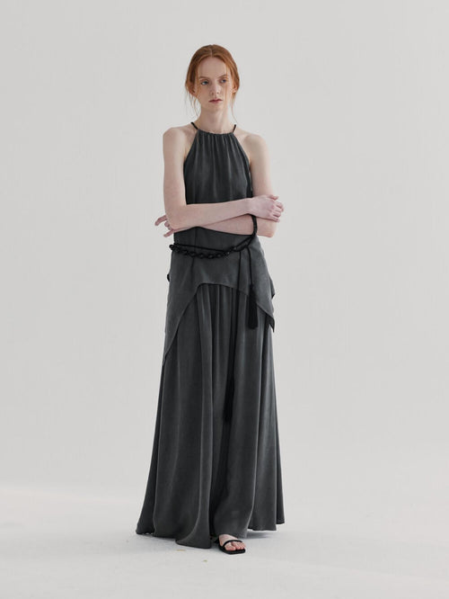 High-Waist Gradient Skirt Women Spring