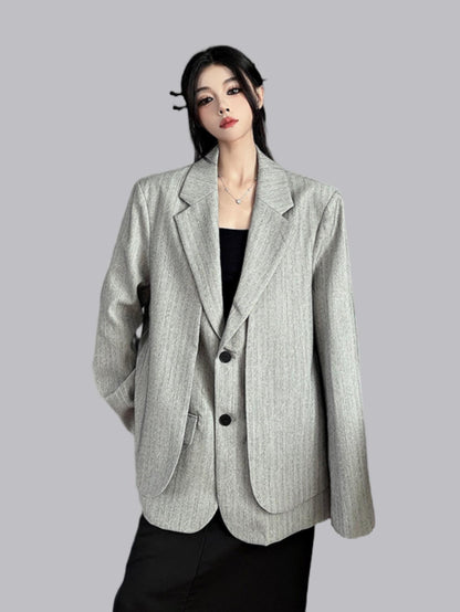 High-End Fake Two-Piece Blazer for Women