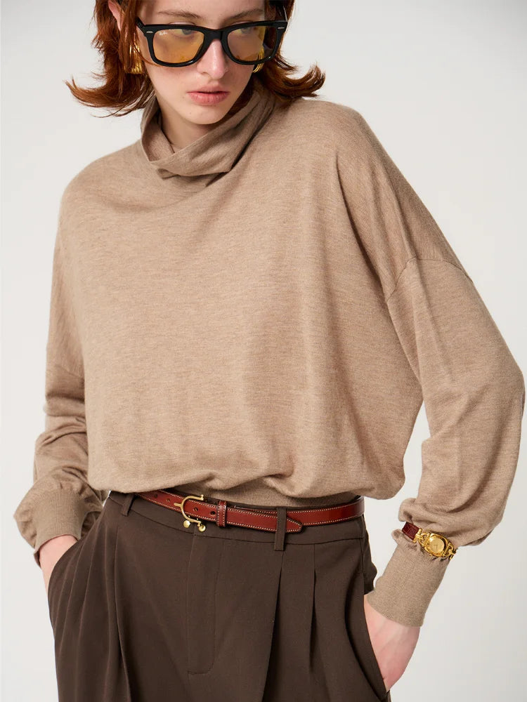 Women’s Tencel Cashmere Turtleneck Sweater